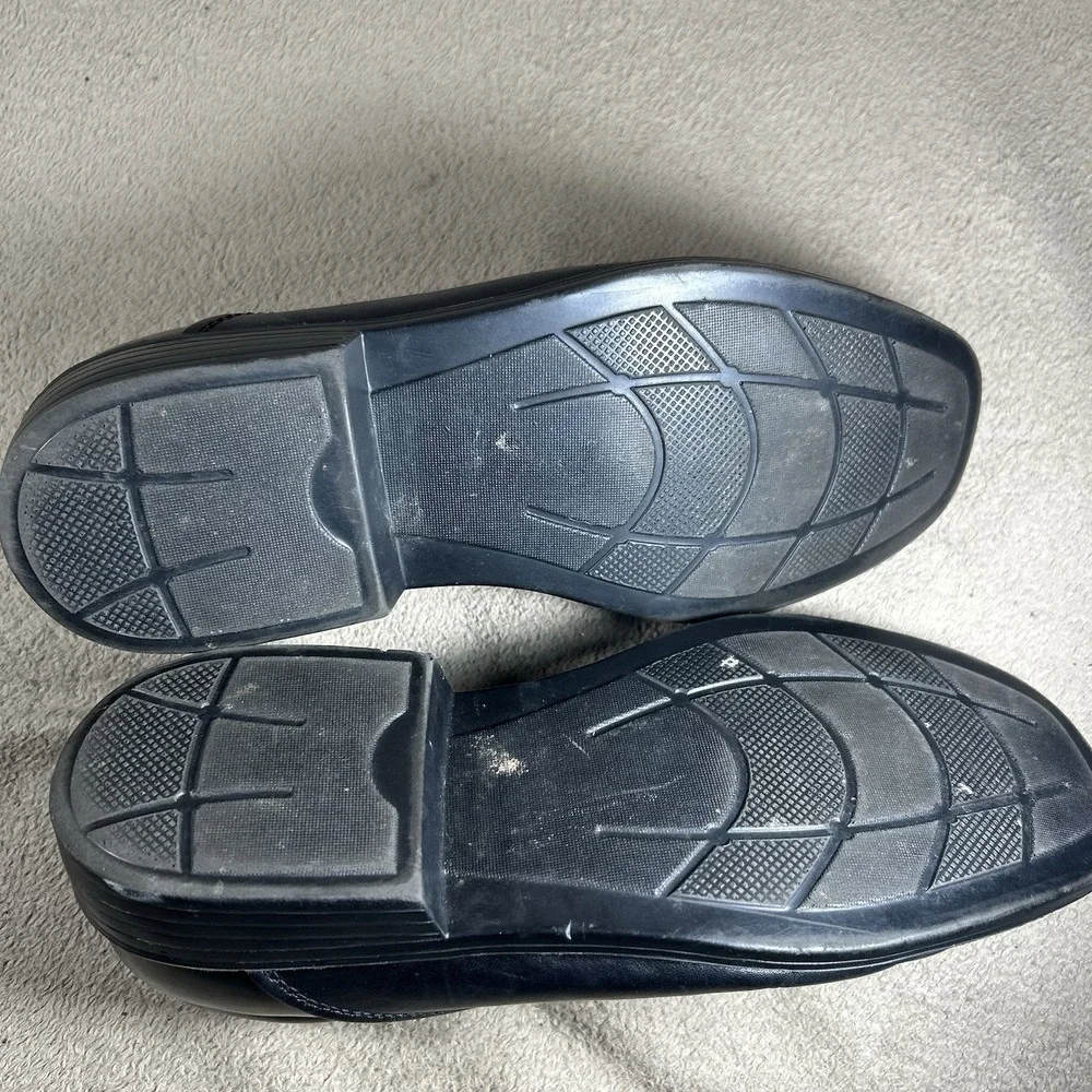 Giorgio Brutini Black Leather Slip-On Square Toe Dress Shoe Loafer Men's Sz 10M